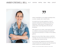 Tablet Screenshot of ambercreswell.com